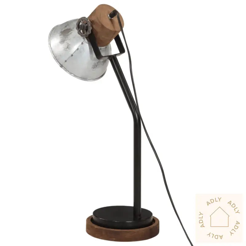 Skrivebordslampe 25 W Vintage Sølv 18X18X60 Cm E27