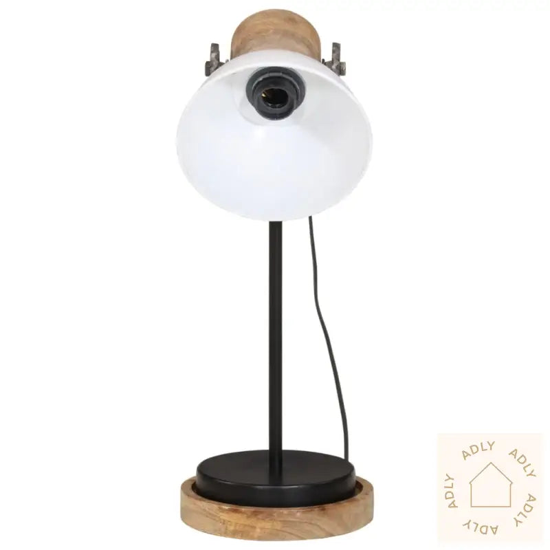 Skrivebordslampe 25 W Hvit 17X17X50 Cm E27