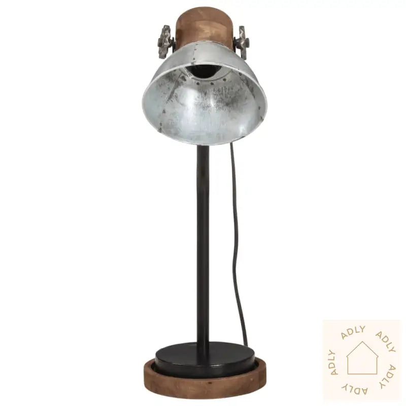 Skrivebordslampe 25 W Vintage Sølv 18X18X60 Cm E27