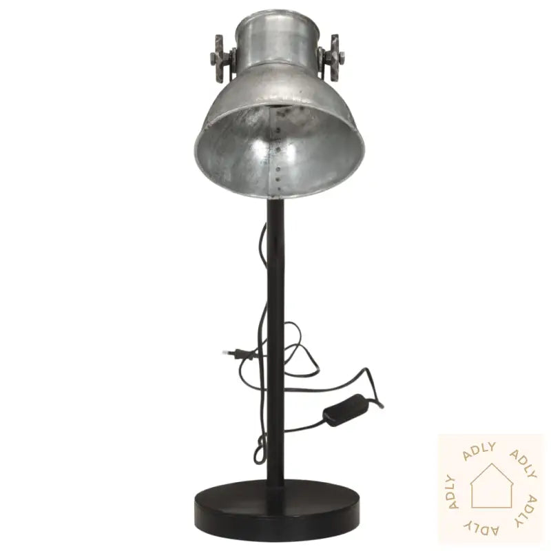 Skrivebordslampe 25 W Vintage Sølv 17X17X60 Cm E27
