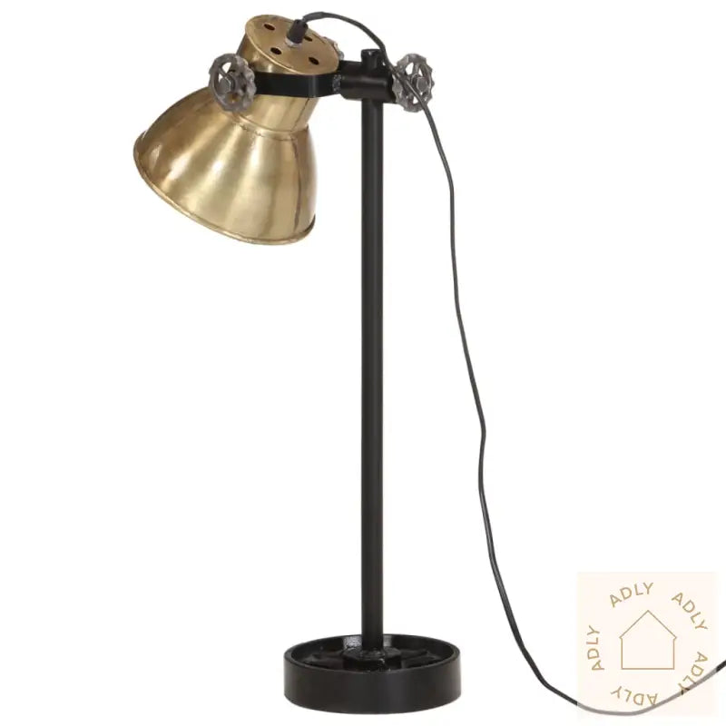 Skrivebordslampe 25 W Antikk Messing 15X15X55 Cm E27