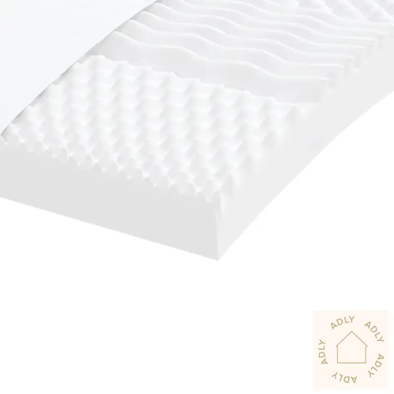 Skummadrass Hvit 100X200 Cm 7-Zone Hardhet 20 Ild