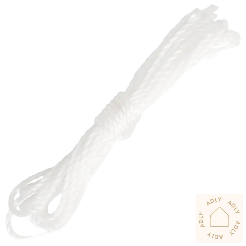 Hvit tvinnet tau til skyggefullt HDPE-solseil for hagemøbler og uterom