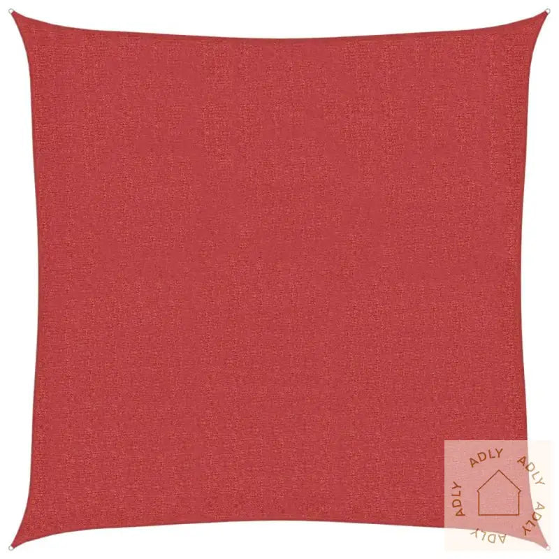 Solseil 160 G/M² Rød 3,6X3,6 M Hdpe