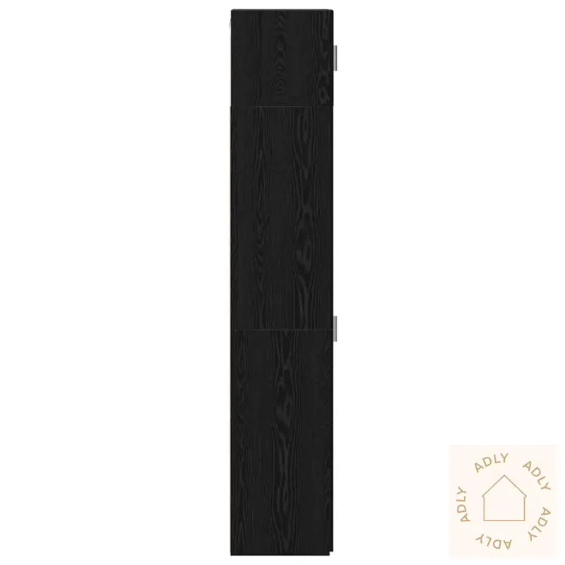 Slank Lagringsskap Svart Eik 30X42.5X225 Cm Konstruert Tre