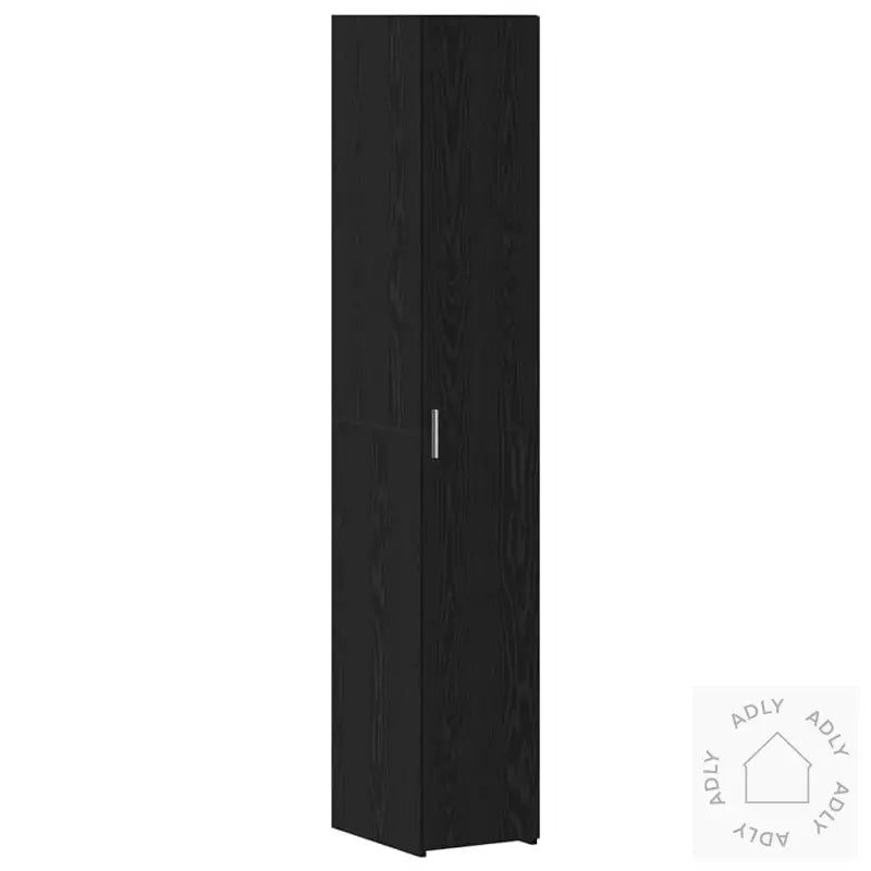 Slank Lagringsskap Svart Eik 30X42.5X225 Cm Konstruert Tre