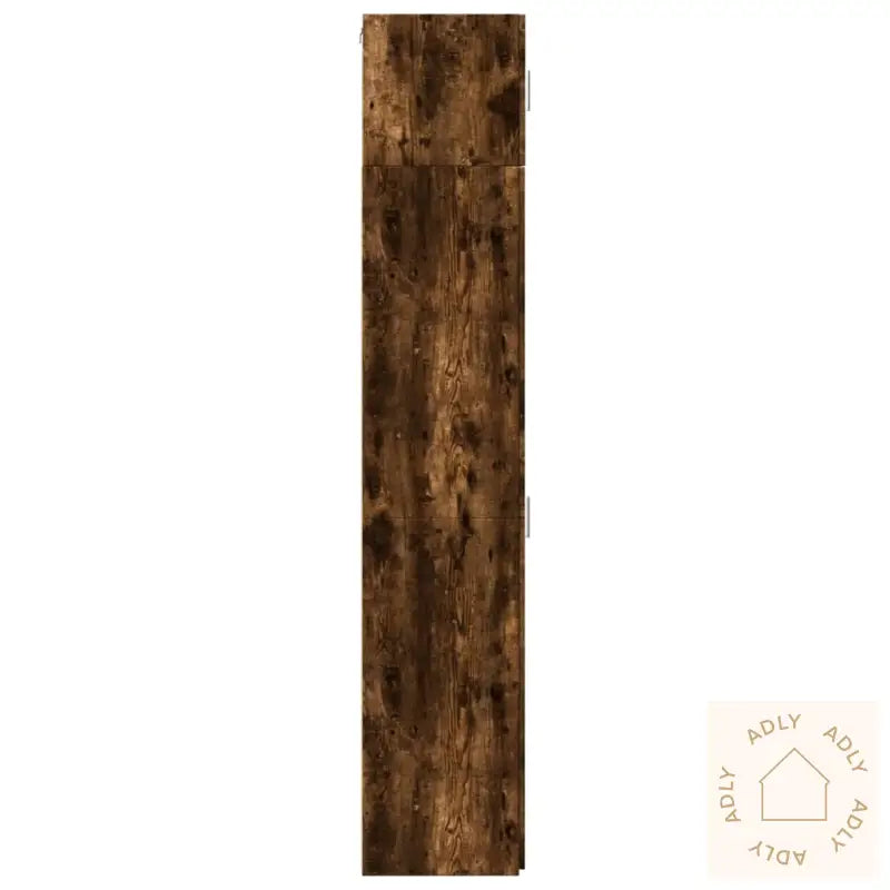Smalt Oppbevaringsskap Røkt Eik 30X42,5X225 Cm Konstruert Tre