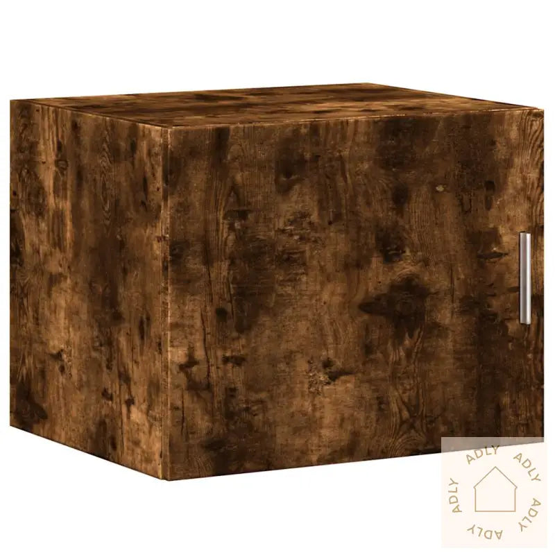 Smalt Oppbevaringsskap Røkt Eik 50X42,5X225 Cm Konstruert Tre