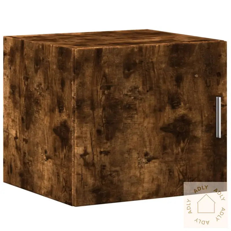 Smalt Oppbevaringsskap Røkt Eik 45X42,5X225 Cm Konstruert Tre