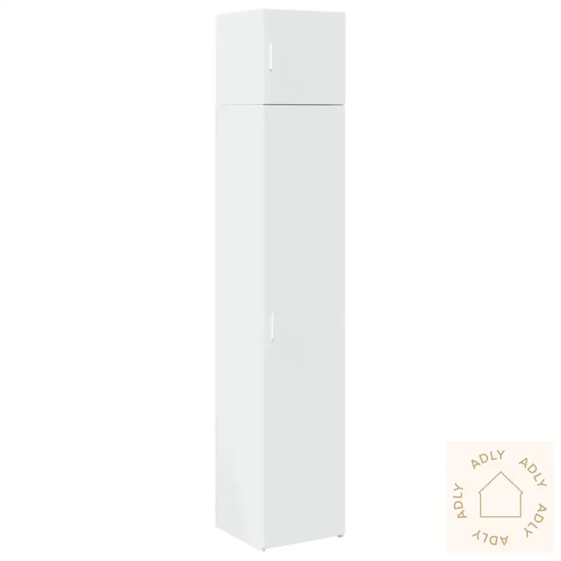 Smalt Oppbevaringsskap Hvit 40X42,5X225 Cm Konstruert Tre