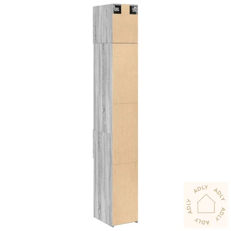 Smalt Oppbevaringsskap Grå Sonoma 30X42,5X225 Cm Konstruert Tre