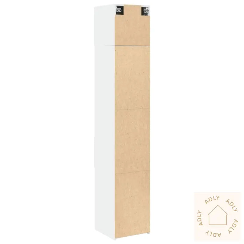 Smalt Oppbevaringsskap Hvit 40X42,5X225 Cm Konstruert Tre