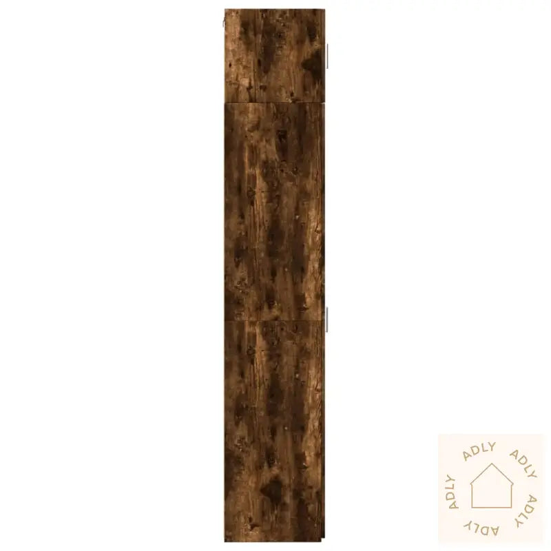 Smalt Oppbevaringsskap Røkt Eik 40X42,5X225 Cm Konstruert Tre