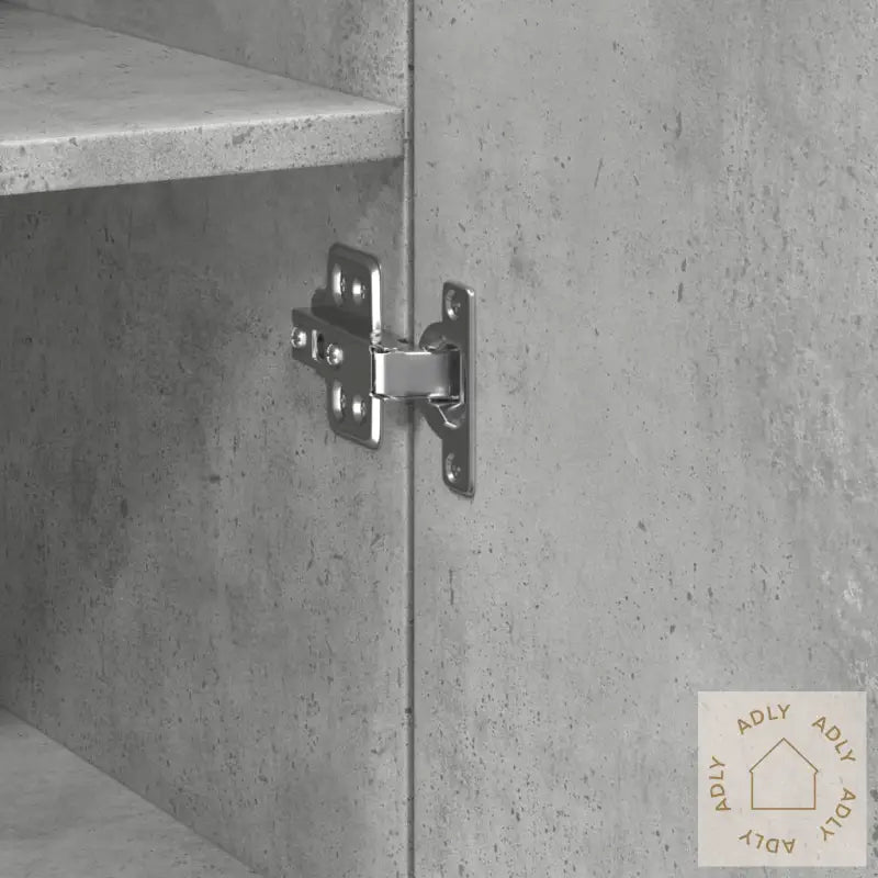 Smalt Oppbevaringsskap Betonggrå 30X42,5X225 Cm Konstruert Tre