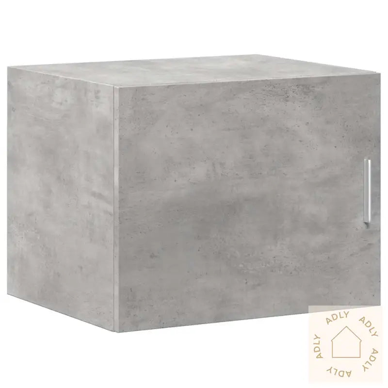 Smalt Oppbevaringsskap Betonggrå 50X42,5X225 Cm Konstruert Tre