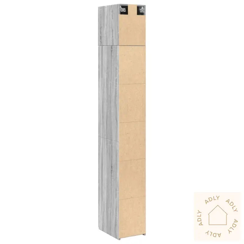 Smalt Oppbevaringsskap Grå Sonoma 30X42,5X225 Cm Konstruert Tre