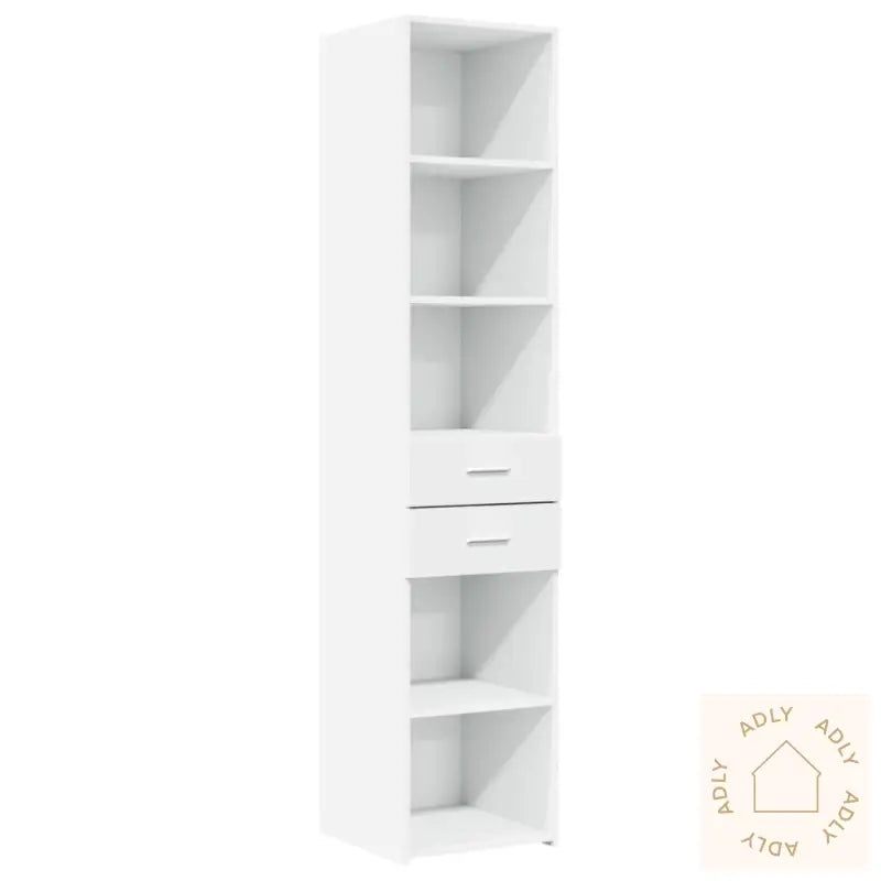 Smalt Oppbevaringsskap Hvit 40X42,5X225 Cm Konstruert Tre