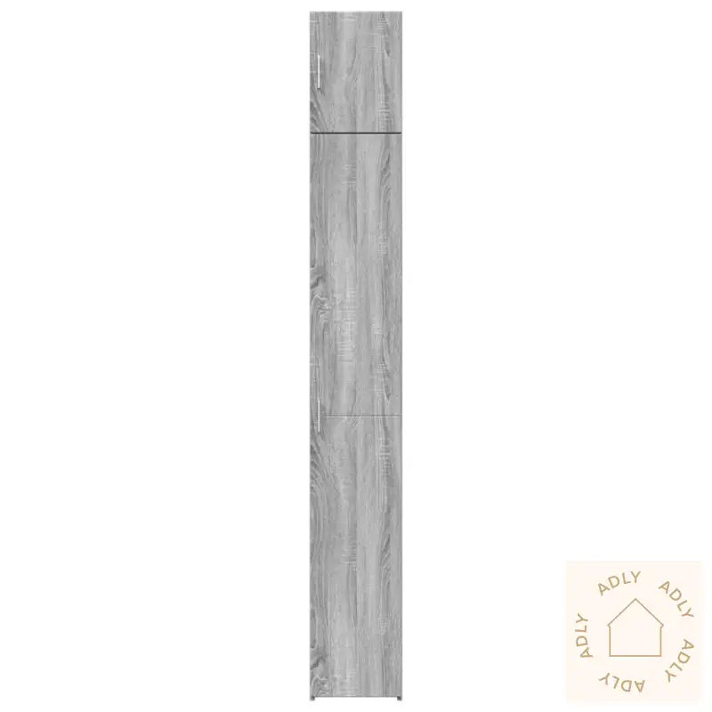 Smalt Oppbevaringsskap Grå Sonoma 30X42,5X225 Cm Konstruert Tre