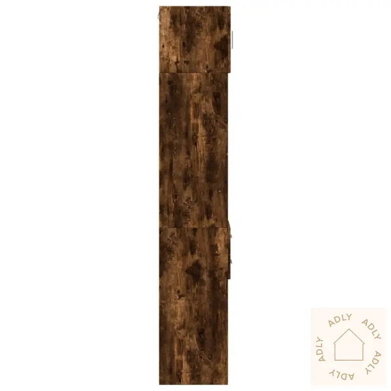 Smalt Oppbevaringsskap Røkt Eik 30X42,5X225 Cm Konstruert Tre