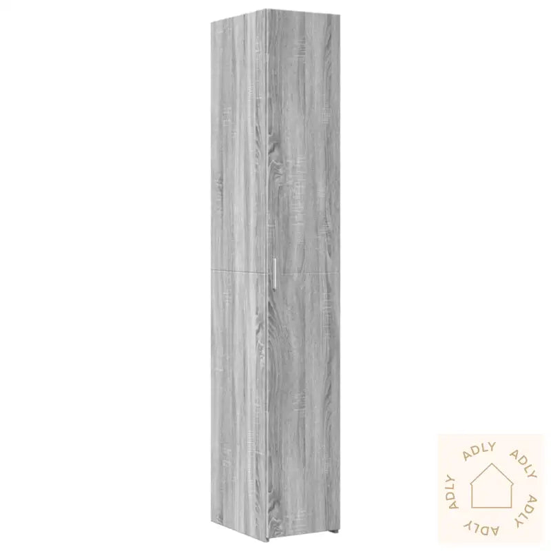 Smalt Oppbevaringsskap Grå Sonoma 30X42,5X225 Cm Konstruert Tre