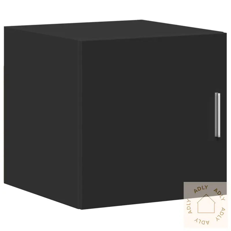 Smalt Oppbevaringsskap Svart 40X42,5X225 Cm Konstruert Tre