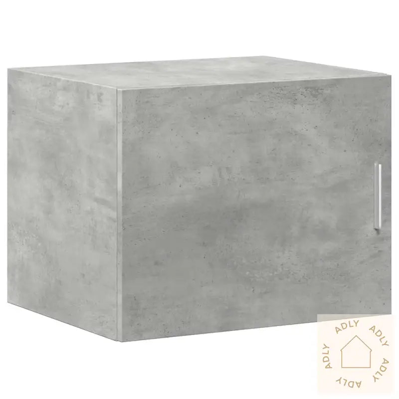 Smalt Oppbevaringsskap Betonggrå 50X42,5X225 Cm Konstruert Tre