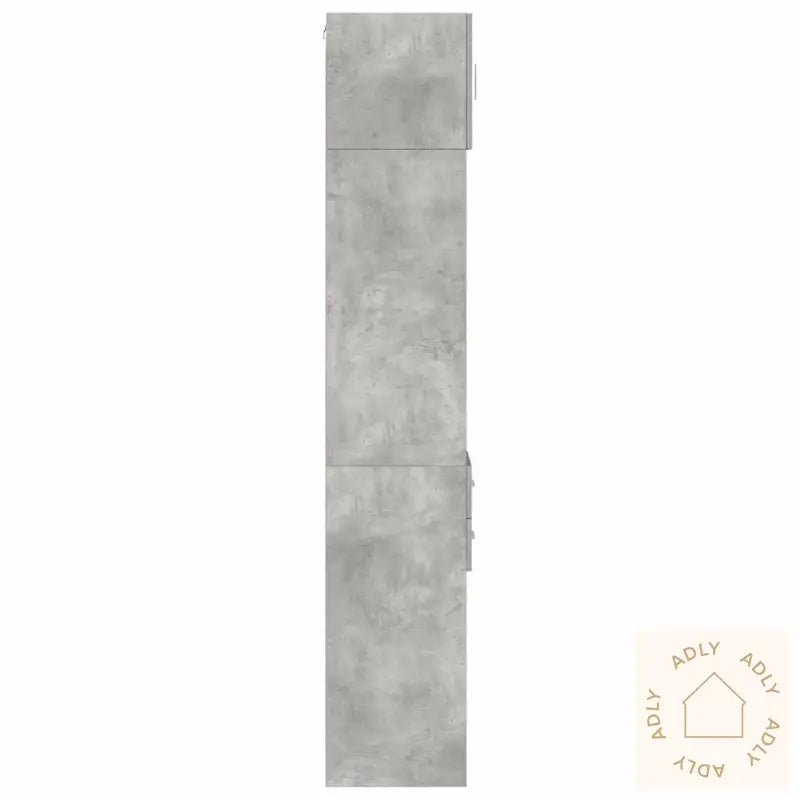 Smalt Oppbevaringsskap Betong Grå 30X42,5X225 Cm Konstruert Tre