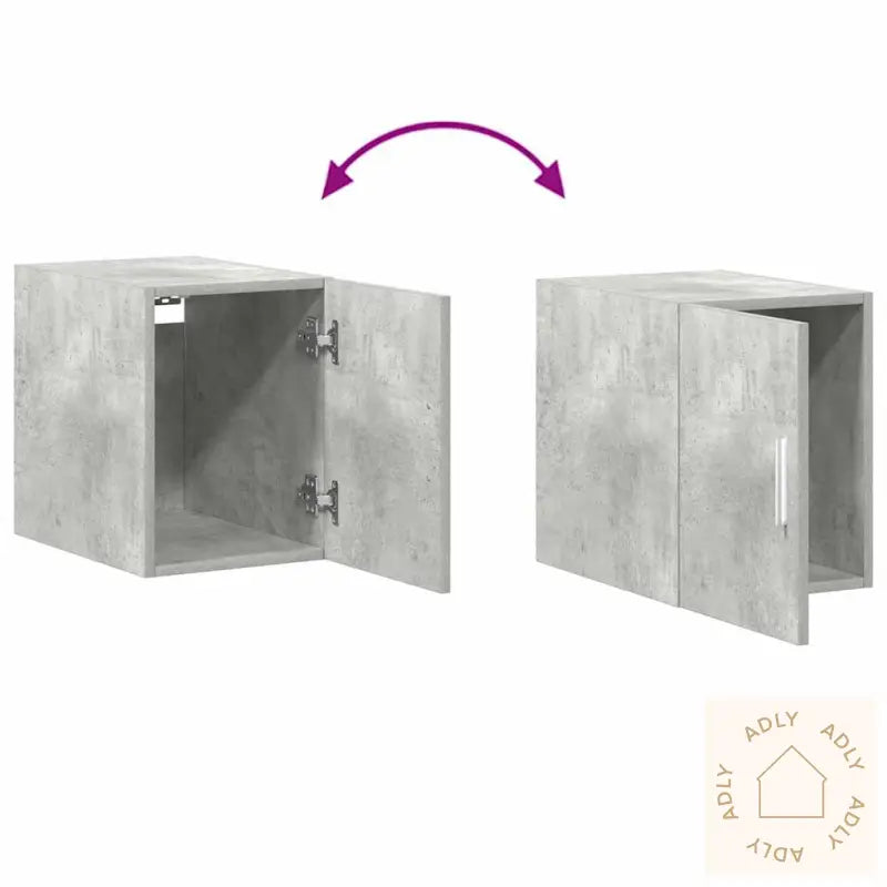 Smalt Oppbevaringsskap Betong Grå 30X42,5X225 Cm Konstruert Tre