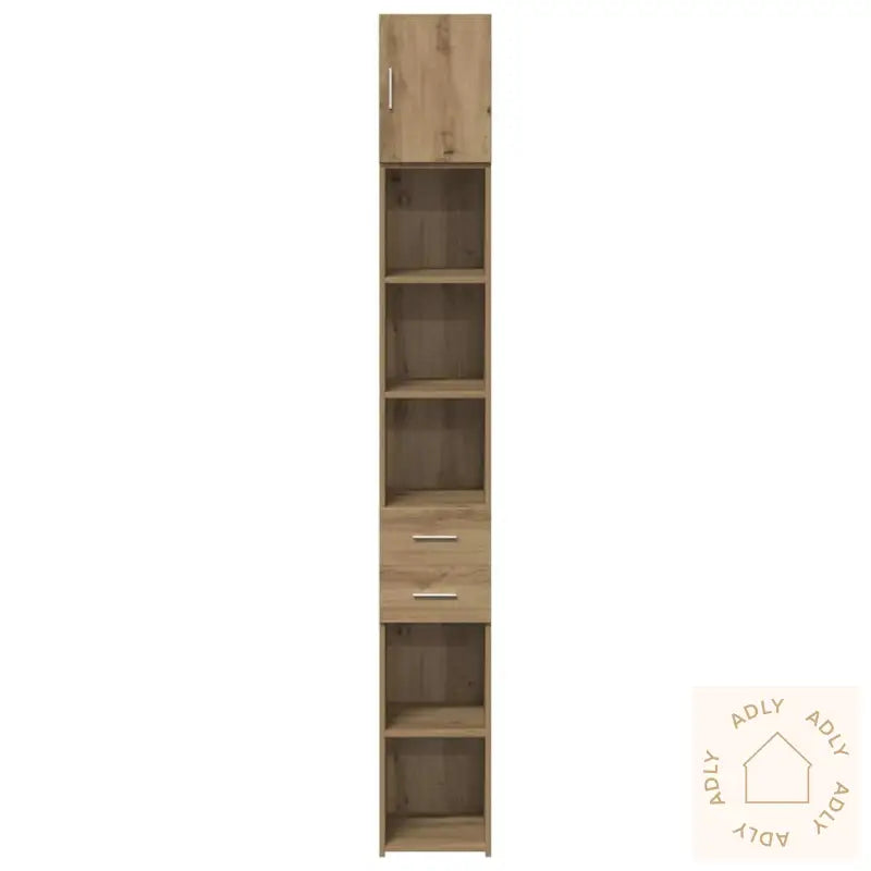 Slim Lagringsskap Kunstnerisk Eik 30X42.5X225 Cm Konstruert Tre