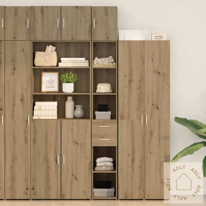 Slim Lagringsskap Kunstnerisk Eik 30X42.5X225 Cm Konstruert Tre