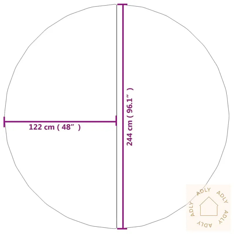 Bassengduk Lysegrå Ø244 Cm Polyester Geotekstil