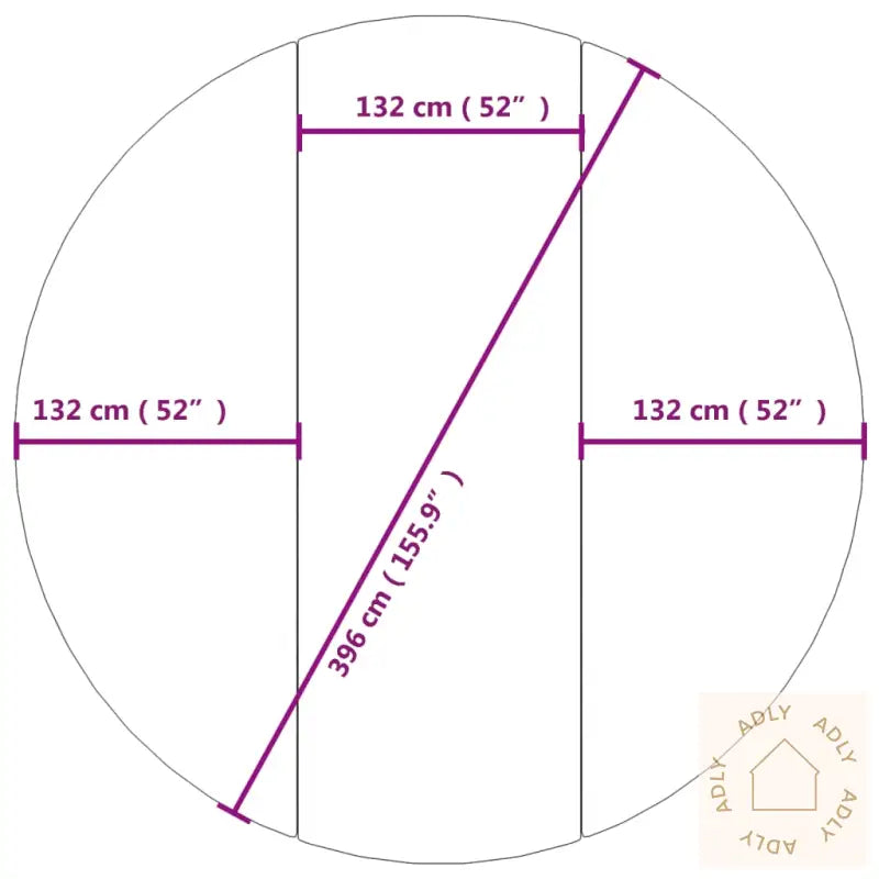 Bassengduk Lysegrå Ø396 Cm Polyester Geotekstil