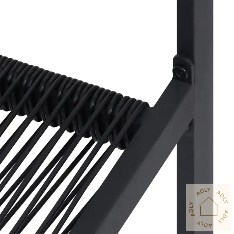 Hagestoler 4 Stk Pvc Rotting Svart