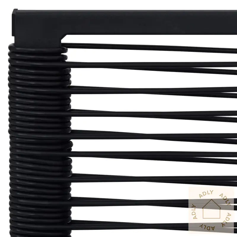 Hagestoler 4 Stk Pvc Rotting Svart