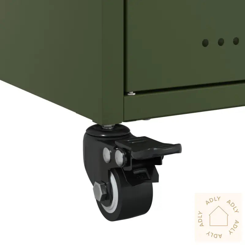 Tv-Benk Olivengrønn 100,5X39X43,5 Cm Stål