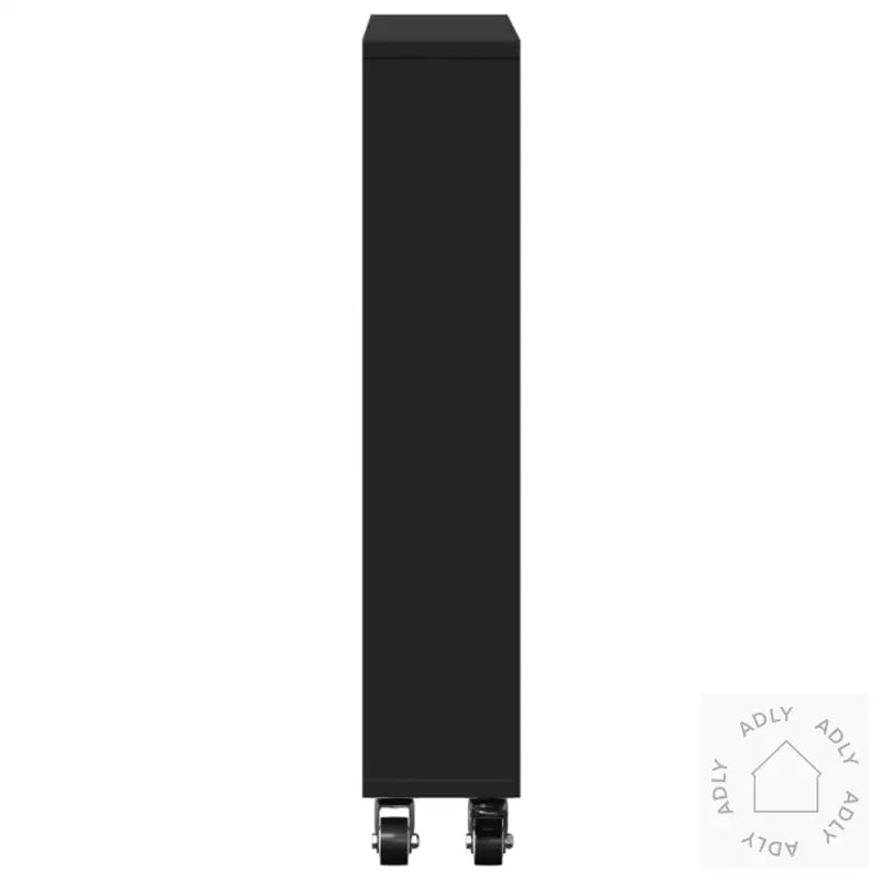 Smal Oppbevaringsvogn Svart 48X13X68 Cm Konstruert Tre