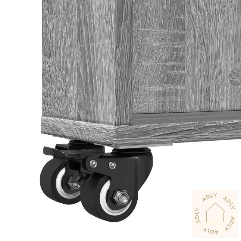 Smal Oppbevaringsvogn Grå Sonoma 48X13X68 Cm Konstruert Tre