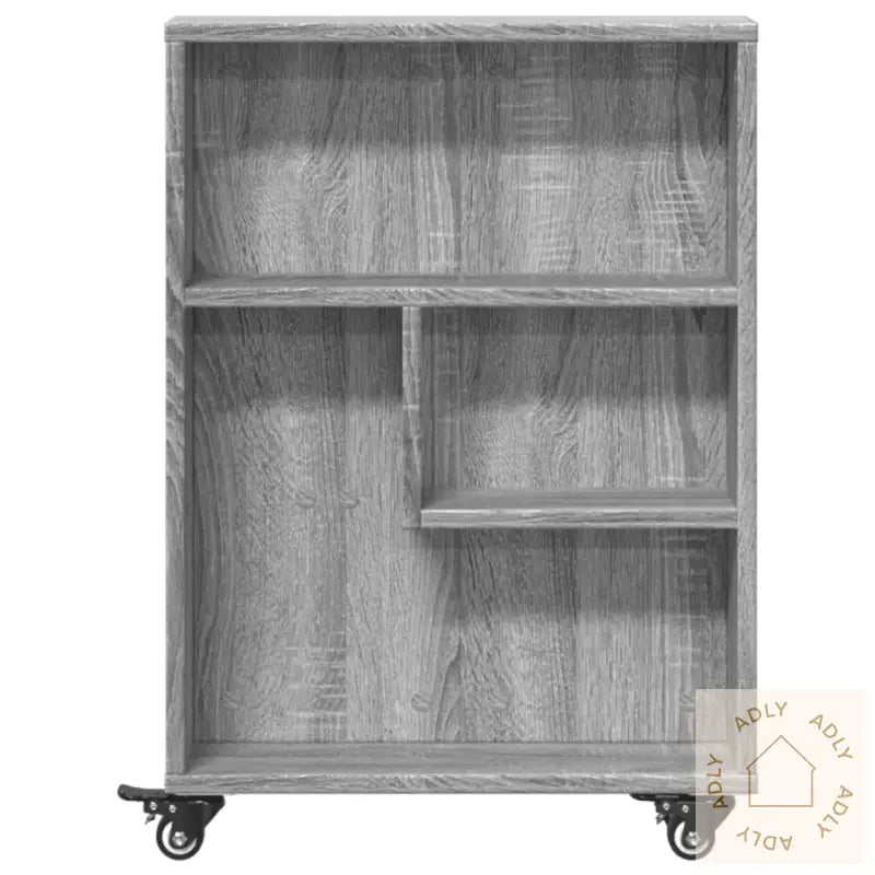 Smal Oppbevaringsvogn Grå Sonoma 48X13X68 Cm Konstruert Tre