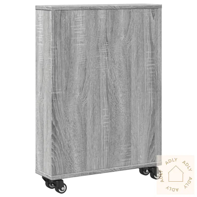 Smal Oppbevaringsvogn Grå Sonoma 48X13X68 Cm Konstruert Tre