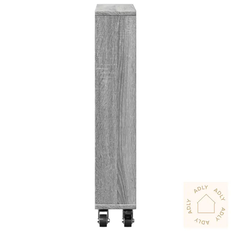 Smal Oppbevaringsvogn Grå Sonoma 48X13X68 Cm Konstruert Tre