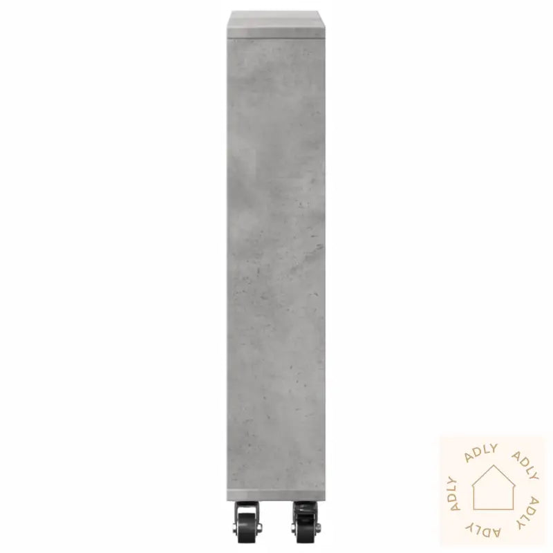 Smal Oppbevaringsvogn Betonggrå 48X13X68 Cm Konstruert Tre