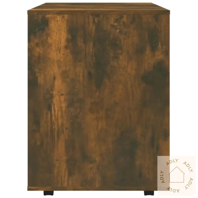 Rulleskap Røkt Eik 60X53X72 Cm Konstruert Tre