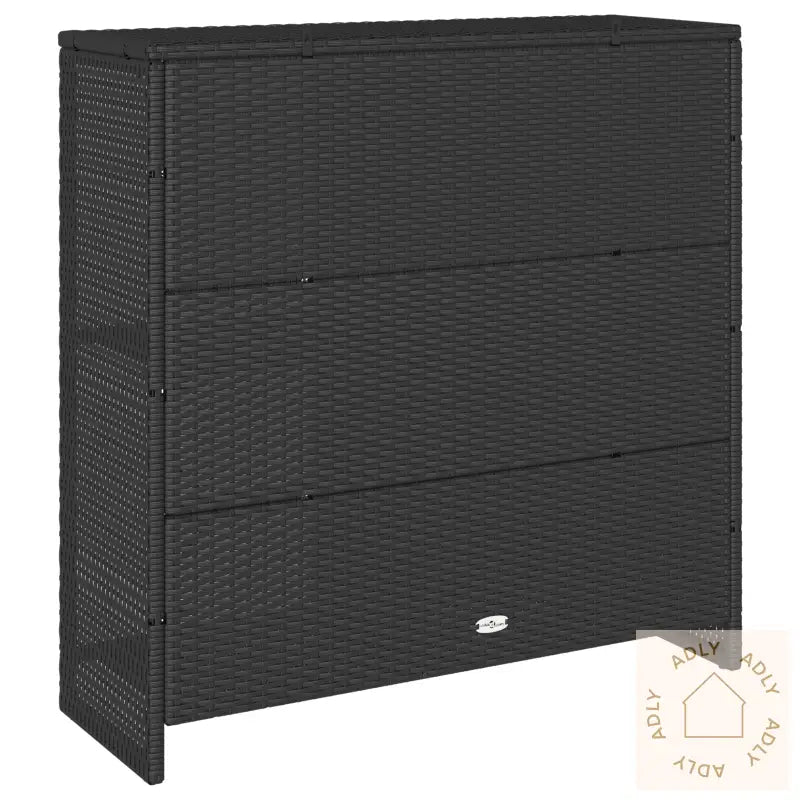 Lagringsskap Svart 100X36X102 Cm Rottinng