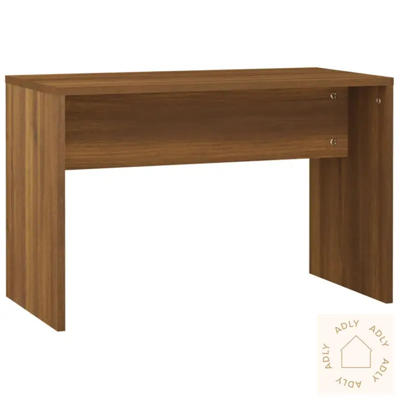 Sminkebordsett Med Led Brun Eik Konstruert Tre