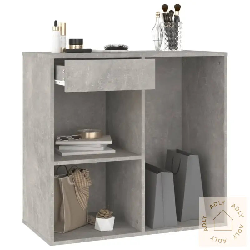 Sminkeskap Betonggrå 80X40X75 Cm Konstruert Tre