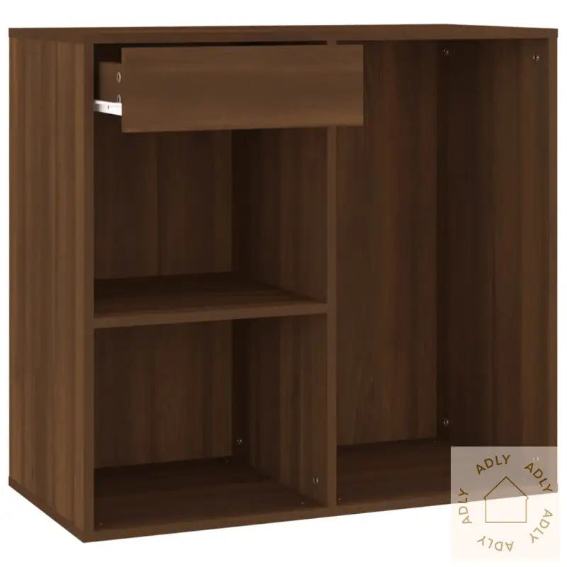 Sminkeskap Brun Eik 80X40X75 Cm Konstruert Tre