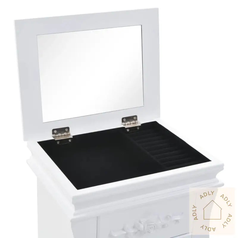 Frittstående Smykkeskap Hvit