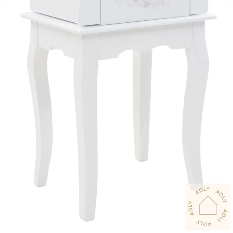 Frittstående Smykkeskap Hvit