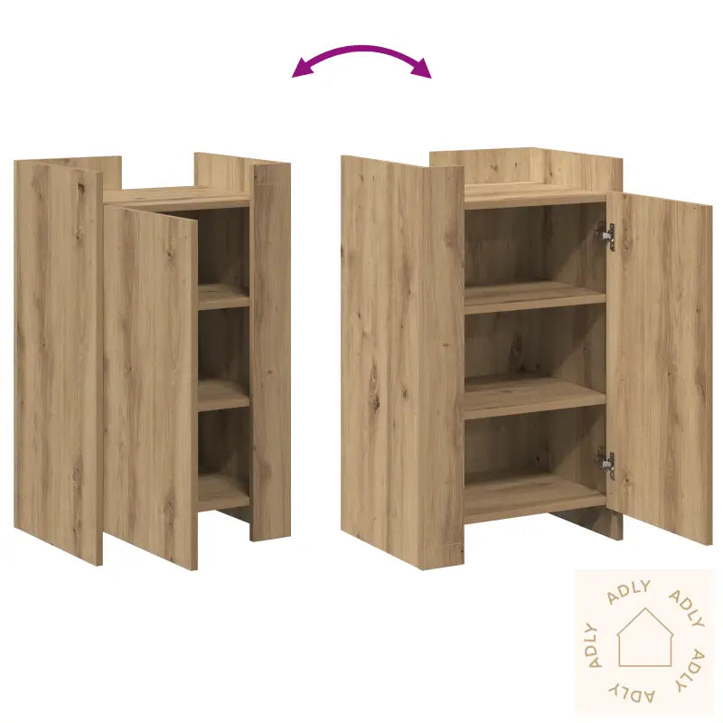 Sofabord Håndverks Eik 45X35X75 Cm Konstruert Tre
