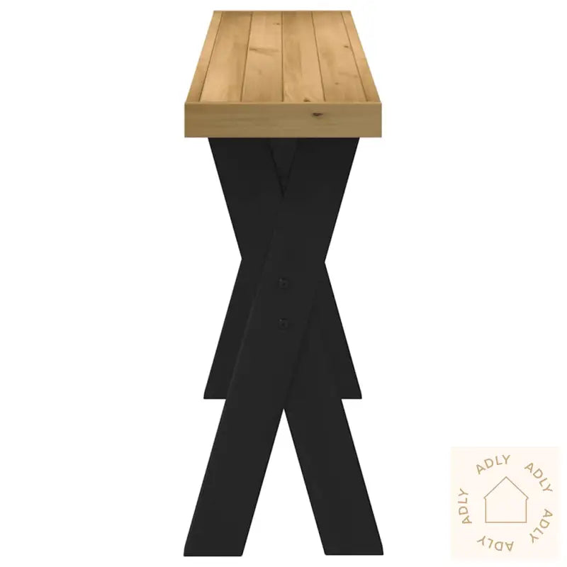 Konsollbord Noain X-Formede Ben 120X30X75 Cm Heltre Furu